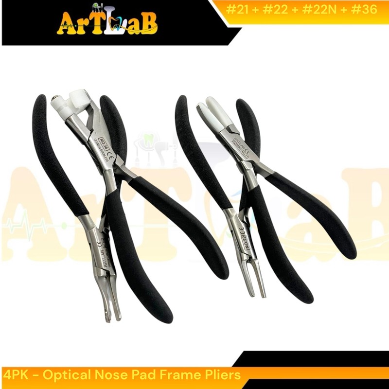 Optical Pliers for Adjusting Eyeglasses, Nose Pad Applicator Pliers, Arm