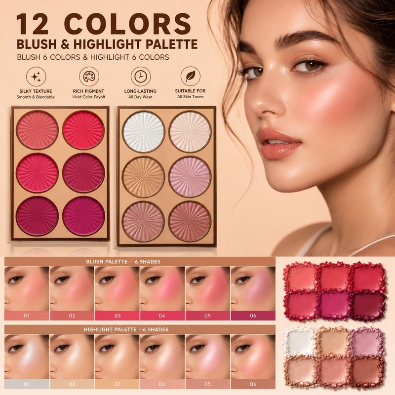 97 Colour All in One Makeup Palette Book Set, Book
