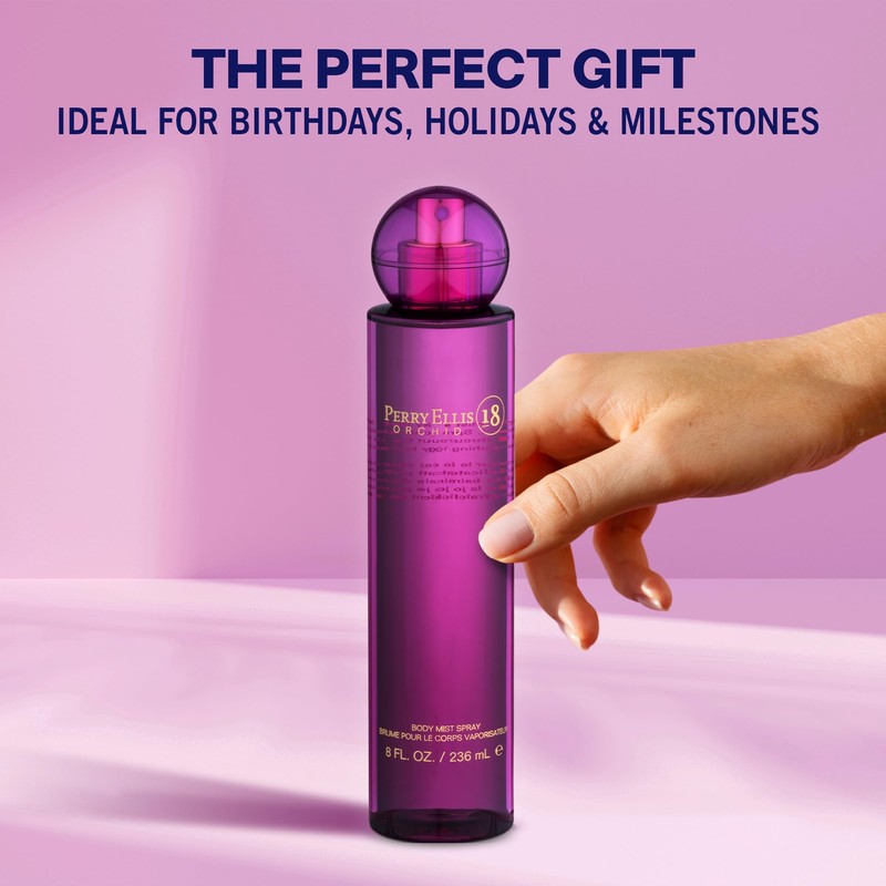 Perry Ellis 18 Orchid Body Spray for Women - Floral