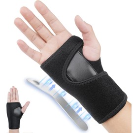 Muñequeras Ortopedica, Muñequeras Deportivas Protectora Ajustable, Muñecas Tunel Carpiano con 1 Soporte, Ferula para Alivia la Artritis, para Deportes/Dormir/Fracturas, Mano Derecha(Talla Universal)