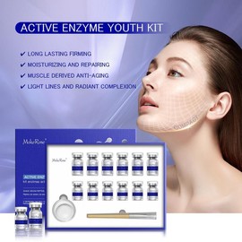 MakeRose Active Enzyme Anti-Wrinkle Firming Kit for Beauty Salons Papaya Enzyme & SOD for Skin Rejuvenation Anti-Aging Effects Moisturizing Pore-Refining Formula for Men Women Facial Repair:_AW-YK91  It can be used 6 times, twice a week