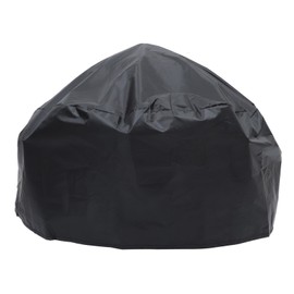 Levemolo Fire Pit Cover Outdoor Stove Protector Heavy Duty Patio Chiminea Weather Protection with Fastening Straps Lightweight and Durable Design Black