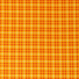 Singer, 100% Cotton, Orange Tonal Plaid, Cut by Yard