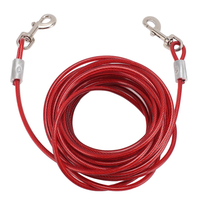 Dog Tie Out Cable Steel Wire Double Head Bite Resistant