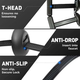 100pcs Nylon Universal Cable Tie Buckle Black Cable Zip Ties Rivet Self Locking Fastening Zip Strap Plastic Automotive Clips for Bumper, Fenders (100)