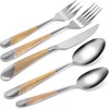 Silverware Set for 4, 20 Piece Flatware Utensils Cutlery Sets,