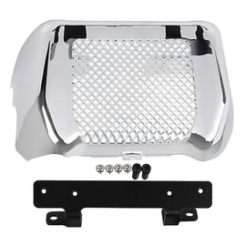 RAGBUSCLE Motorcycle Oil Cooler Cover Kit, Compatible with Harley FLTRX‌/FLHX‌/FLHTCU‌/FLHR/FLHRC/FLHXS/FLTRXS 2017+, Replacement Engine Oil Cooler Cover, Silver