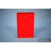 Leviton 1-Gang Blank Wallplate, Midway Size, PJ13-R, Red