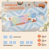 2.4G Wireless Keyboard and Mouse Combo, RGB Backlit Keyboard Mouse