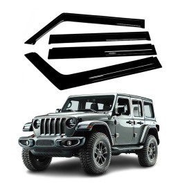 zh Fits 2018-2023 JEEP Wrangler JL Window Visor Sun Rain Deflector Guard Thickened