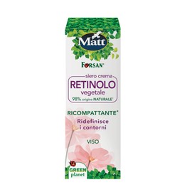 Matt, Retinol Cream Serum - Vegetable Facial Serum - Defines the contours of the face and improves elasticity and skin tone, suitable for normal and sensitive skin, 30 ml