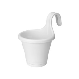elho Corsica Easy Hanger Single 27 - Planter for Balcony & Outdoor - Ø 26.5 x H 26.3 cm - White/White