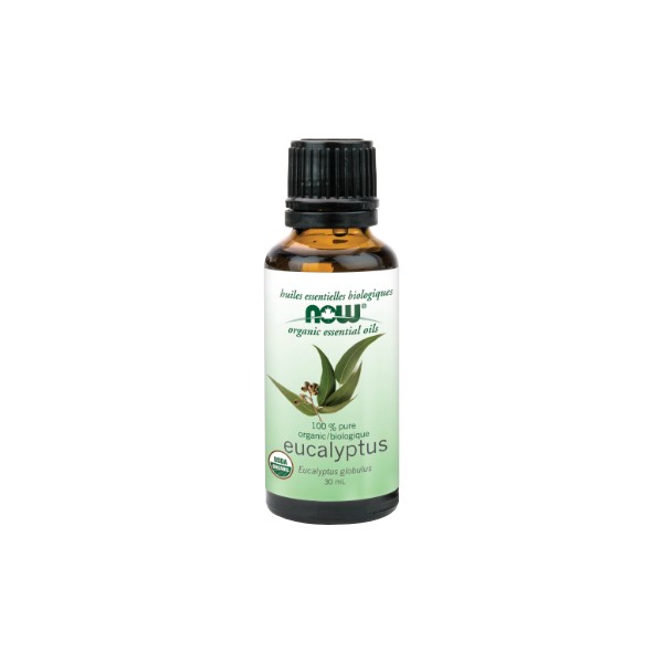 Now Essential Oils Eucalyptus Oil (Certified Organic) - 30ml
