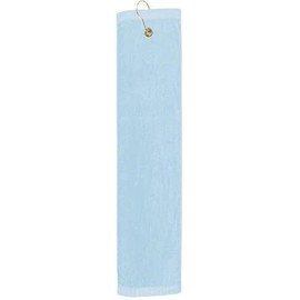 ELEGANI Premium Velour Golf Towel with Tri-fold Hook & Grommet Placement-Ligh