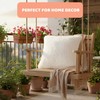 KYEDGC 2Pcs White Cushion Covers, Decorative Pillows for Bed, 45x45