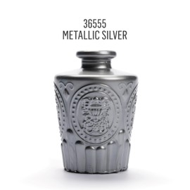 FolkArt Murano Metallic Acrylic Glass Paint, Silver, Perfect for Indoor and Outdoor Arts and Crafts Projects, 2 fl oz, 36555