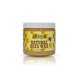 Rinju Pack of 6 Organic Beeswax for Protect Hair Fall, Moisturize and Shine - Original Beeswax For Soft, Shiny, and Healthy Hairs - Beeswax Spray, and Hairstyles - 14 oz
