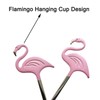 Maydahui 2PCS Flamingo Spoons 5.1 inch（13cm） Animal Spoon18/8（304）Stainless Steel Dessert