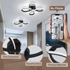 ADISUN Modern LED Ceiling Light, 6000K Semi Flush Mount Ceiling