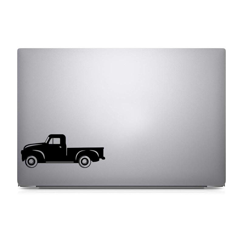 Bargain Max Decals Vintage Truck Silhouette Decal Notebook Car Laptop