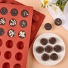 Puyeipt Mini Peanut Butter Cup Mold, Bite Size Silicone Chocolate