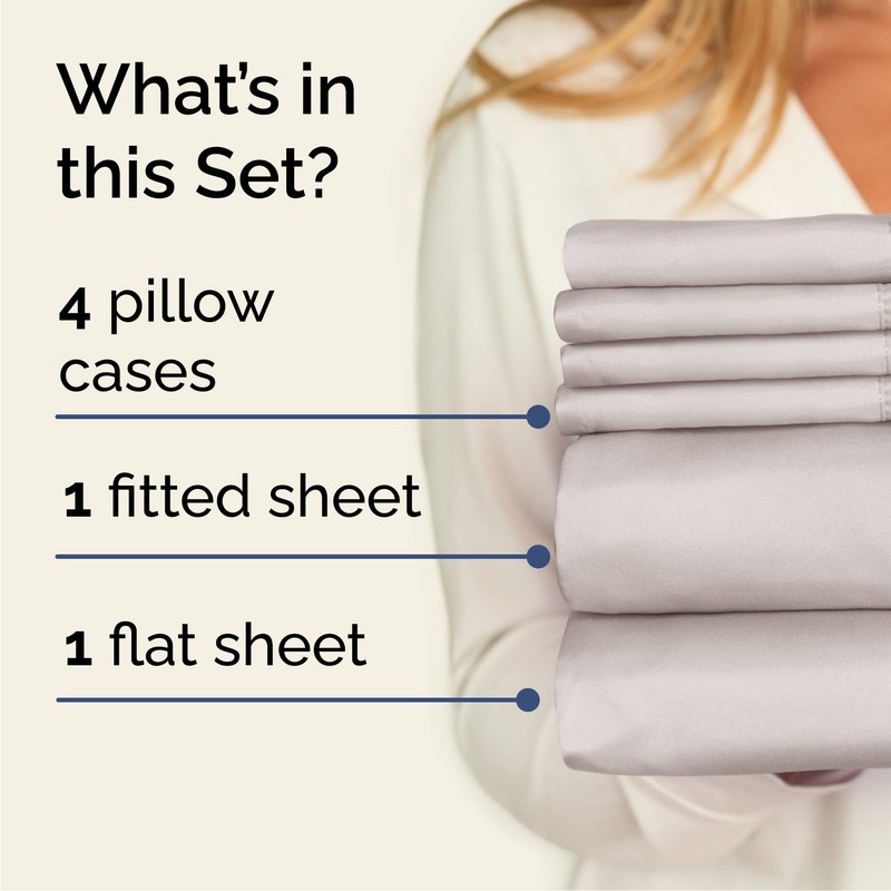 CGK Linens Queen 6 Piece Sheet Set - Cooling Sheets