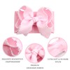 JOYFUNFABU 6'' Jumbo Pink Baby Girls Bow Headbands, Soft Nylon