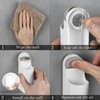 Linkidea 2 Pack Shower Razor Holder, Plastic Wall Mount Compatible