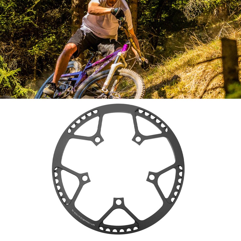58T Bike Chainring All Aluminum Alloy Low Density Sturdy Anodized