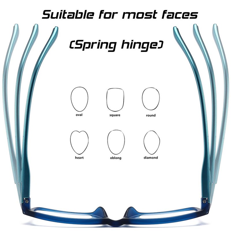 RaoOG Reading Glasses Men Women Blue Light Blocking - 2