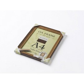 Daisen T012B6102 Picture Frame, OA Frame, Bi-Color Frame, A4, Mocha/Brown