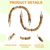 sourcing map 2 Pcs ABS Purse Handles 5" U-Shape Handbag