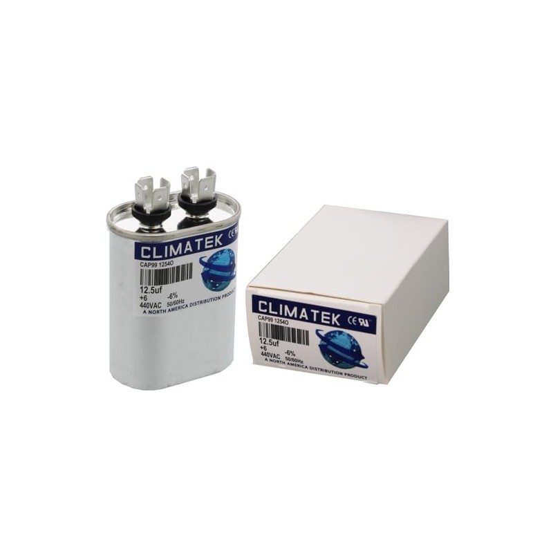 ClimaTek Oval Capacitor - fits Amana # CAP125000370LA | 12.5