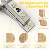 Onemake 8 Pack 110° Face Frame Inset Cabinet Hinges, Soft