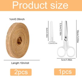 20 m Jute Ribbon, 1 cm Gift Ribbon Wide, Jute Ribbon Wide, Decorative Ribbon Jute for DIY Crafts Packaging, Gift, Wedding, Christmas, Dining Table, Autumn Wreath, Bouquet Decoration (10 m Rolls)