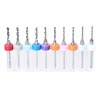sourcing map PCB Drill Bits 1.1mm-2.0mm Tungsten Carbide Rotary Tool