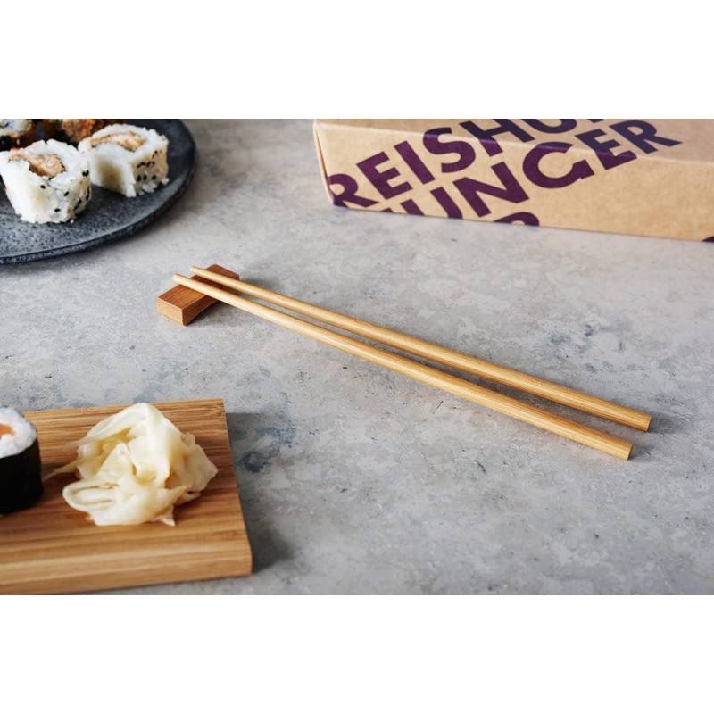 Reishunger Bamboo Sushi Serving Set, 4 Pieces