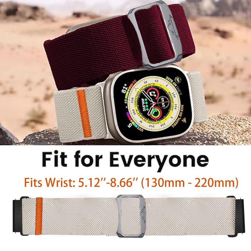 T70 Smartwatch Bands,Lamshaw 22mm Soft Stretchy Nylon Replacement Sport Bands