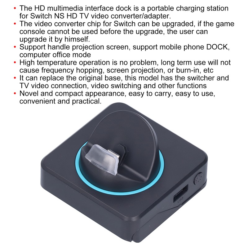 HD Multimedia Interface to TV Dock Portable Replacement Mini Docking