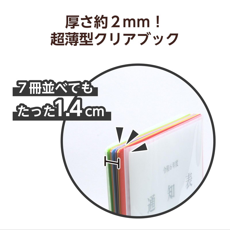 Thin Clear Book A4 Horizontal Loading 10 Pockets, Clear 5651