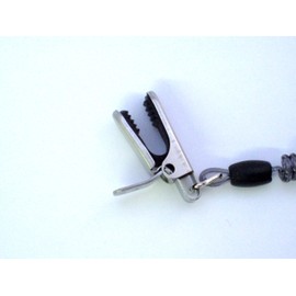 エアージェイ スパイラル ワイヤー イン ストラップ メタルクリップ付 ブラック ASS-13BK