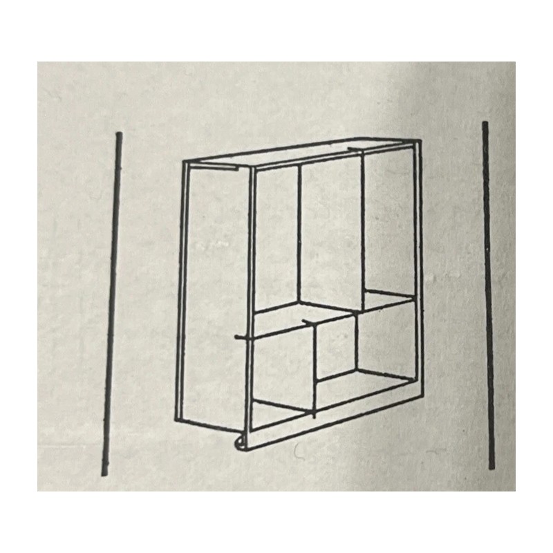 IKEA KALLAX Insert 203.460.72 RARE Made in Italy Plastic Divided