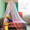 Eimilaly Rainbow Bed Canopy for Girls Mosquito Net, Easy Installation