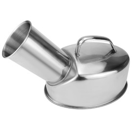 Stainless Steel Urinals for Men, Portable Handheld Urinal, Durable and Rustproof Large Capacity Urinal Pots for The Elderly, Sick, Long Distance Drivers and Outdoor Camping Use