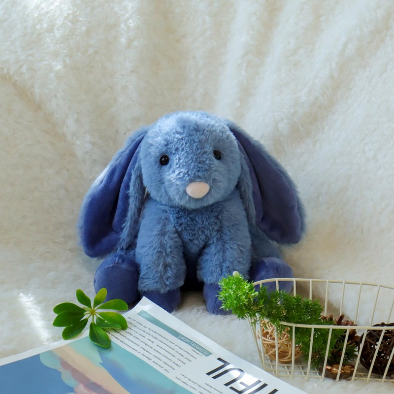 Apricot Lamb Toys Plush Navy Blue Bunny Rabbit Stuffed Animal
