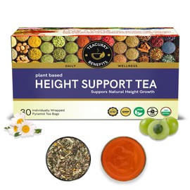 Teacurry Height Support Tea (30 Tea Bags, 1 Month Pack) - Look Taller and Confident Naturally | 100% Natural