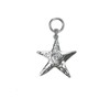 Jamortty Starfish Keychain Y2k Star Keychain Swirl Retro Metal Alloy