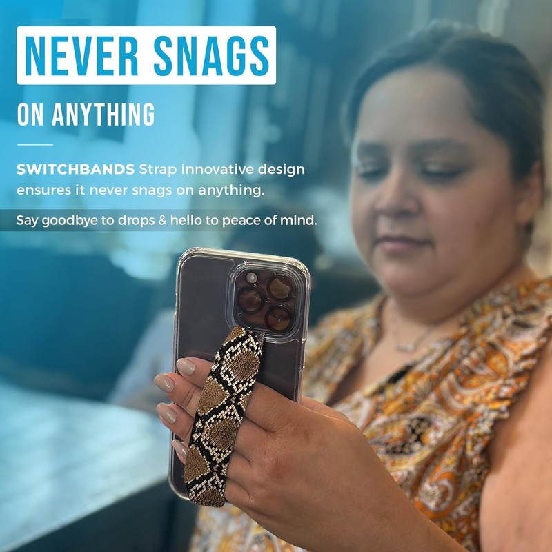 SwitchBands Reversible Phone Grip Strap | Comfortable Cell Phone Finger