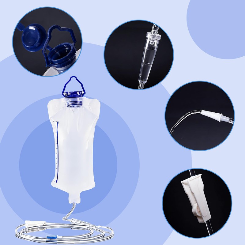 Enema Device Intestinal Cleansing and Defecation Device, Reusable 1.2 Litre