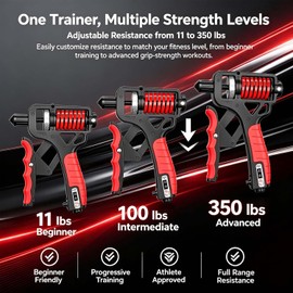 Ergonomic Adjustable H-Grip Hand Trainer, Forearm Strengthener with Counter and Non-Slip Handles, Can Quickly Strengthen the Wrist Forearm and Fingers